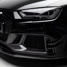 Load image into Gallery viewer, ZO Exclusive Front Bumper Canards for Audi RS3 17-21 (8V) [SEDAN] (Carbon Fibre)
