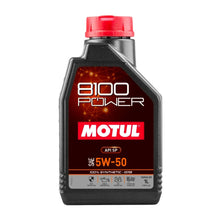 Load image into Gallery viewer, Motul 8100 Power 5W-50 100% Synthetic
