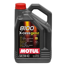 Load image into Gallery viewer, Motul 8100 X-cess Gen2 5W-40 Synthetic Oil

