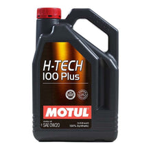 Load image into Gallery viewer, Motul H-Tech 100 Plus 0W-20 100% Synthetic Oil
