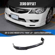 Load image into Gallery viewer, Mugen Style Front Lip for Honda Civic FD (Suits Stock Bumper) 2009-2012
