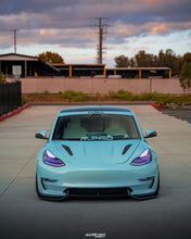 Load image into Gallery viewer, Tesla Model 3 Pre Pregged Carbon Fiber Front Lip V2 2019-2023
