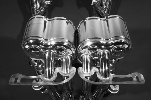Lamborghini Murcielago (ALL YEARS) Complete system with sport catalytic converters, manifold, silencer, CNC tailpipe, and flap control RC kit (LP640) 02LA01403008