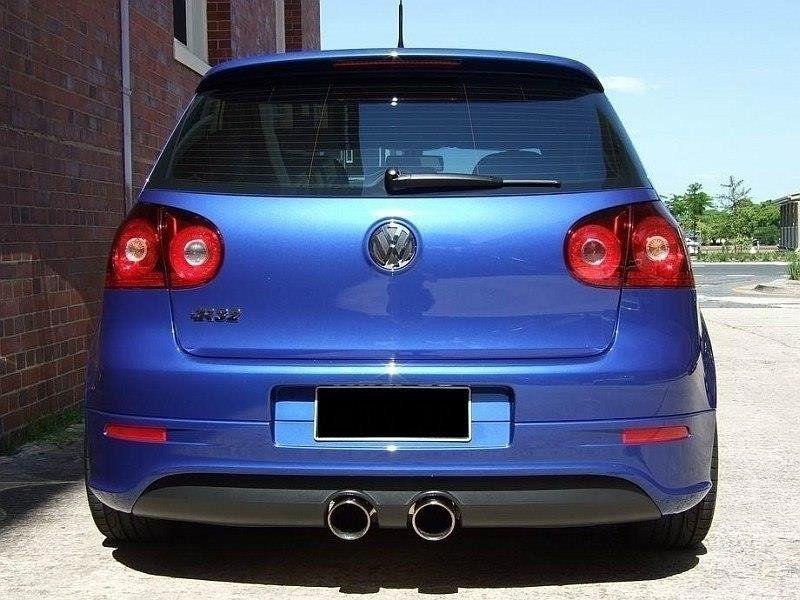 Volkswagen Golf (ALL YEARS) R32 Maxton Design VW Golf Mk5 R32 Rear Bumper Valance With R32 Exhaust Holes