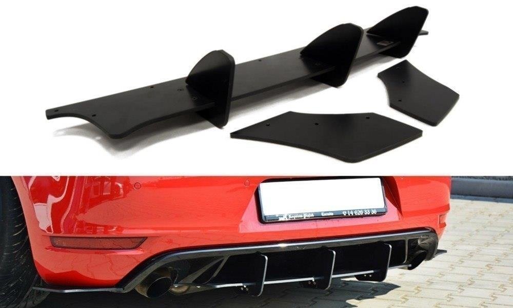 Volkswagen Golf (ALL YEARS) GTI Maxton Design V.W Golf Mk6 GTI / 35th Rear Diffuser & Rear Side Splitters