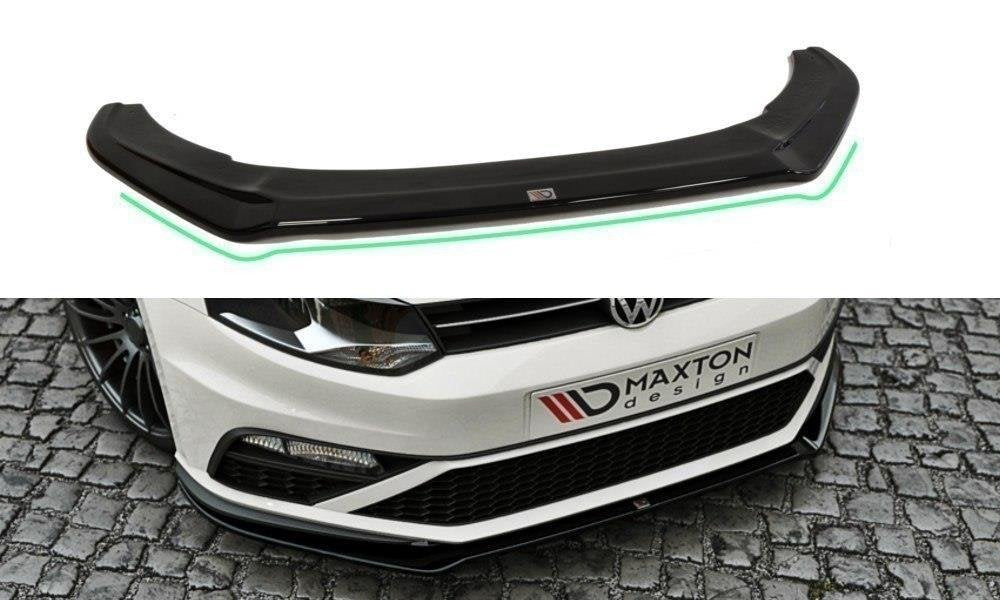 Volkswagen Polo (ALL YEARS) GTI Maxton Design Front Splitter V.2 VW Polo Mk5 GTI (Facelift)