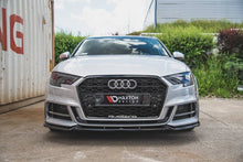 Load image into Gallery viewer, Audi A3 (ALL YEARS) 8V Maxton Design Front Splitter Audi S3 / A3 S-Line 8V FL V3
