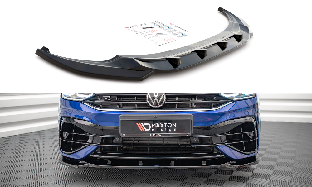 Volkswagen Tiguan R/R-Line (2021-) MK2 Maxton Design Front Splitter Lip V.3