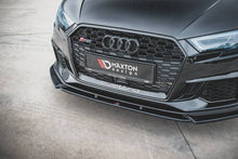 Load image into Gallery viewer, Audi RS3 (2017-2021) 8V Maxton Design Facelift Front Splitter Lip V4
