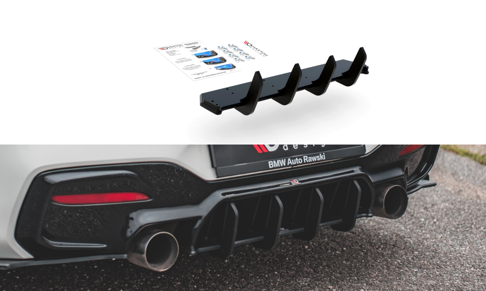 BMW 1M (ALL YEARS) F20 Maxton Design BMW 1M F20 (Facelift) Street Pro Rear Diffuser V4