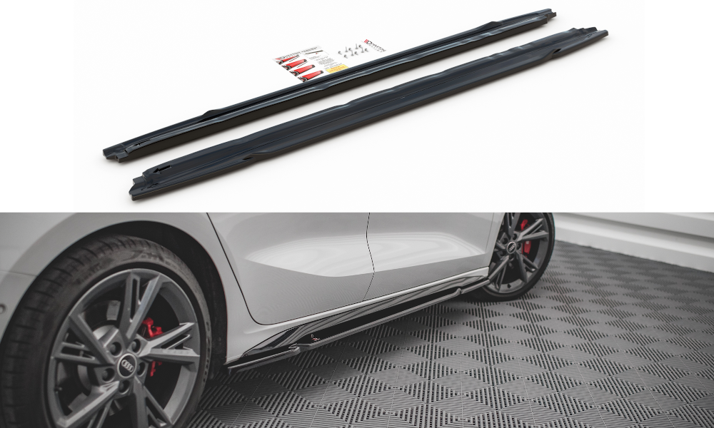 Audi A3 (ALL YEARS) 8Y Maxton Design Side Skirts Audi S3 8Y / A3 S-Line 8Y