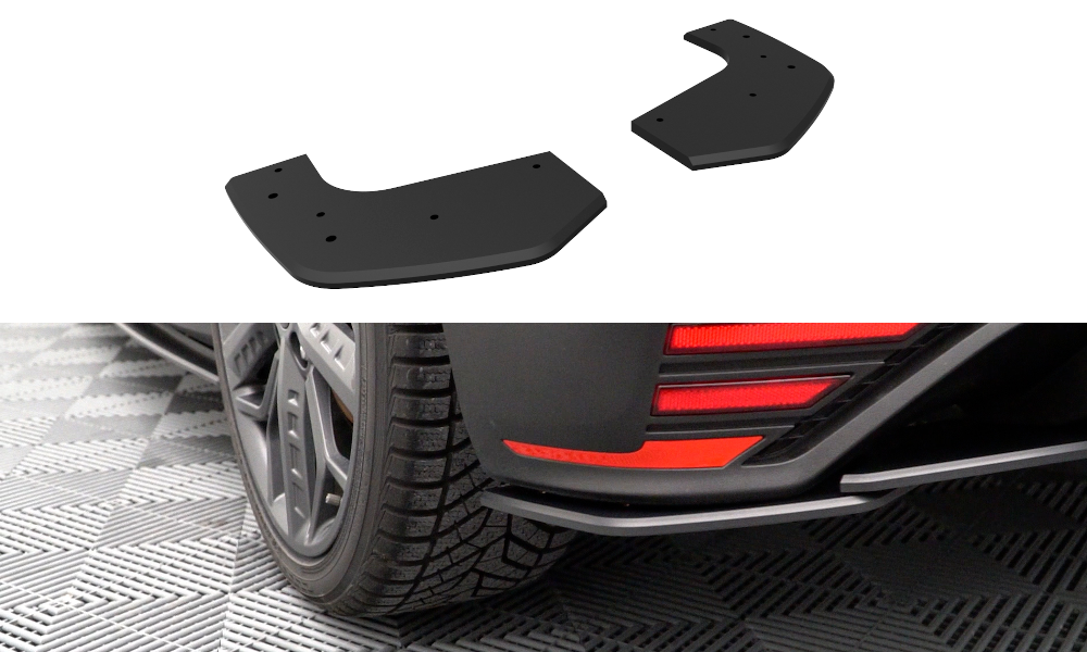 Hyundai i20 N (ALL YEARS) MK3 Maxton Design Racing Durability Rear Side Splitters Hyundai i20 N Mk3 Street Pro