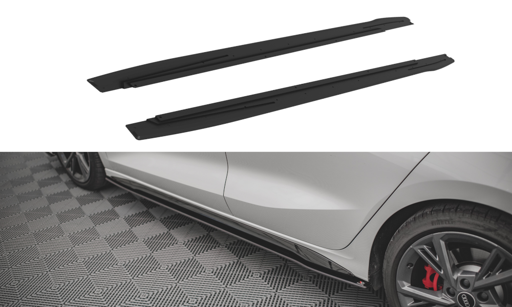 Audi A3 (ALL YEARS) 8Y Maxton Design Racing Durability Side Skirts Audi S3 8Y / A3 S-Line 8Y Street Pro