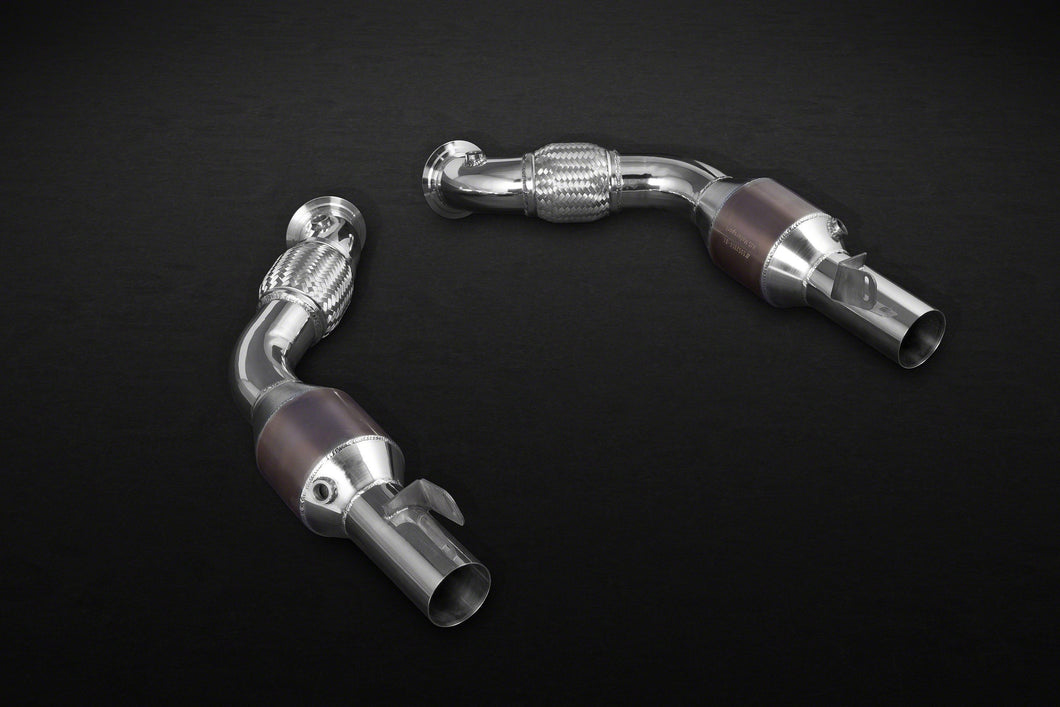 Ferrari 488 (2015-2019) Ferrari 488 GTB & GTS - 200CPSI Sport Catalytic Converters 02FE08703007 With Heat Blankets 02FE08703006