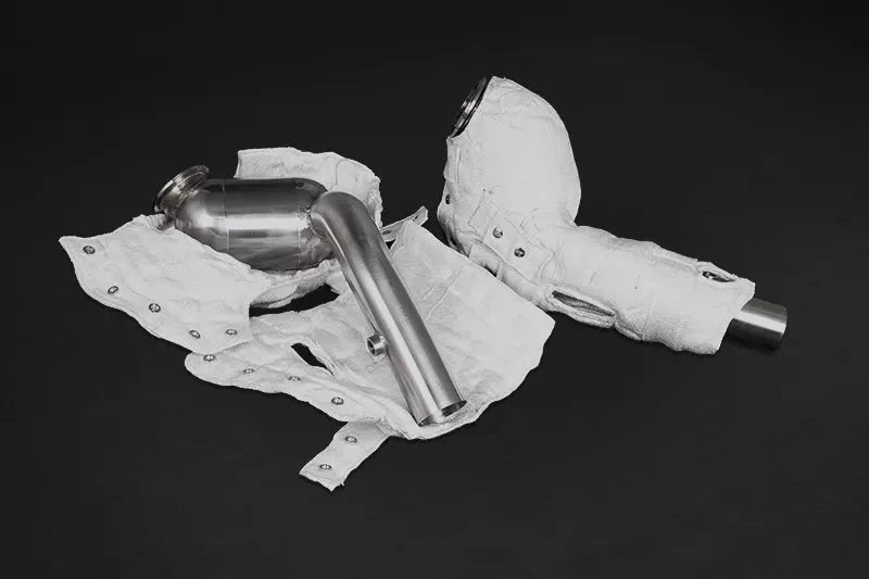 Ferrari Portofino (2017-2023) Ferrari Portofino 250 Cell Sports Catalytic Converters (Downpipes) with Heat Blankets 02FE08303009