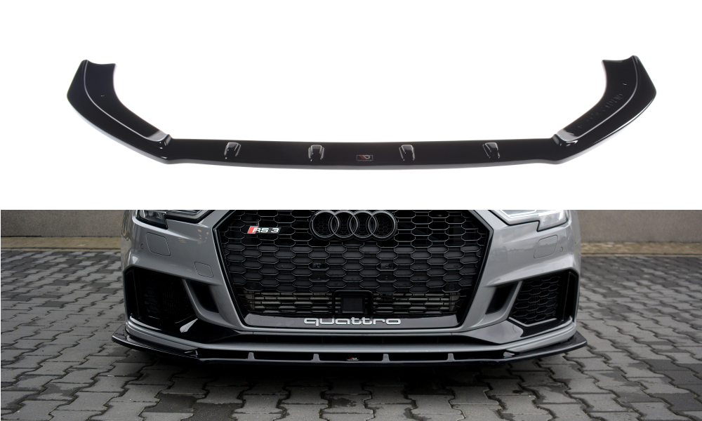 Audi RS3 (2017-2021) 8V. Sedan Maxton Design Front Splitter Lip V.1