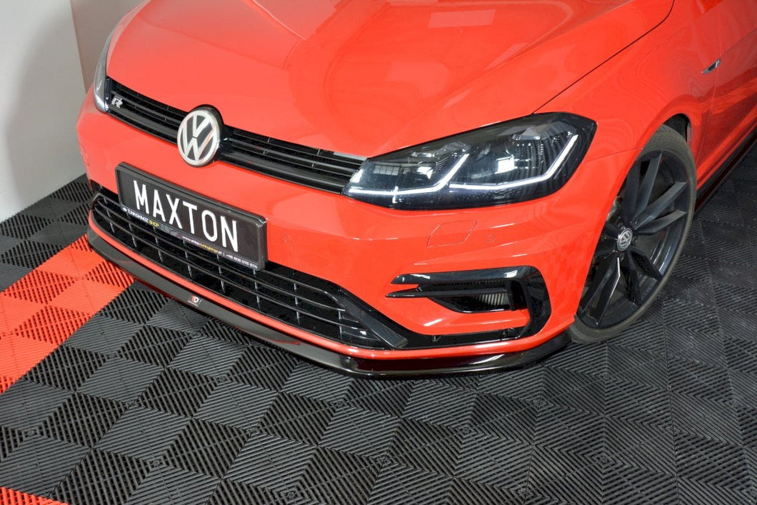 Volkswagen Golf (ALL YEARS) Mk7.5 GTI Maxton Design Front Splitter VW Golf Mk7.5 R Ver6 (Facelift) Front Lip