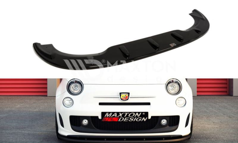Fiat  500 (ALL YEARS)  MAXTON DESIGN FRONT SPLITTER FIAT 500 Abarth Front Lip