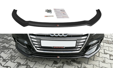 Audi A3 (2017-2020) 8V Maxton Design Front Splitter Audi S3 / A3 S-Line 8V. Fl V.2