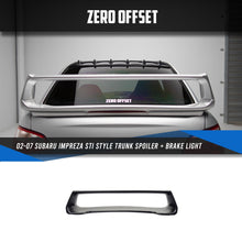 Load image into Gallery viewer, STI Style Trunk Spoiler + Brake Light for 02-07 Subaru Impreza
