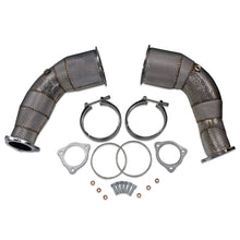 Load image into Gallery viewer, 034-105-4046 - 034Motorsport Audi B9 RS5 (DOWNPIPES) Cast Stainless Steel Racing Catalyst Set
