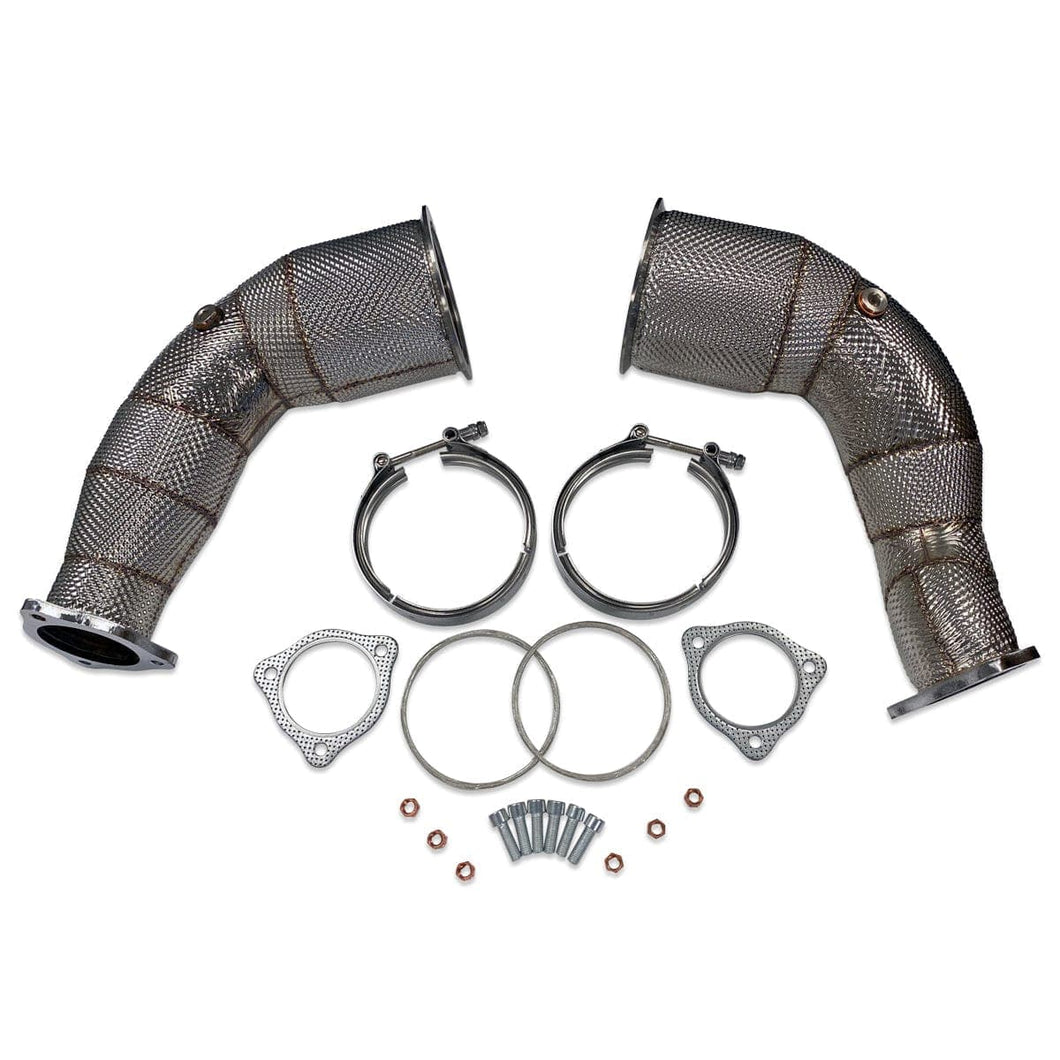 034-105-4046 - 034Motorsport Audi B9 RS5 (DOWNPIPES) Cast Stainless Steel Racing Catalyst Set