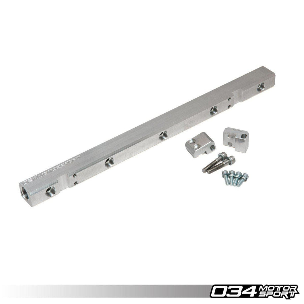 034-106-7027-8 - 034Motorsport AUDI I5 20-VALVE FUEL RAIL WITH 3B/RS2 BRACKETS, -8AN