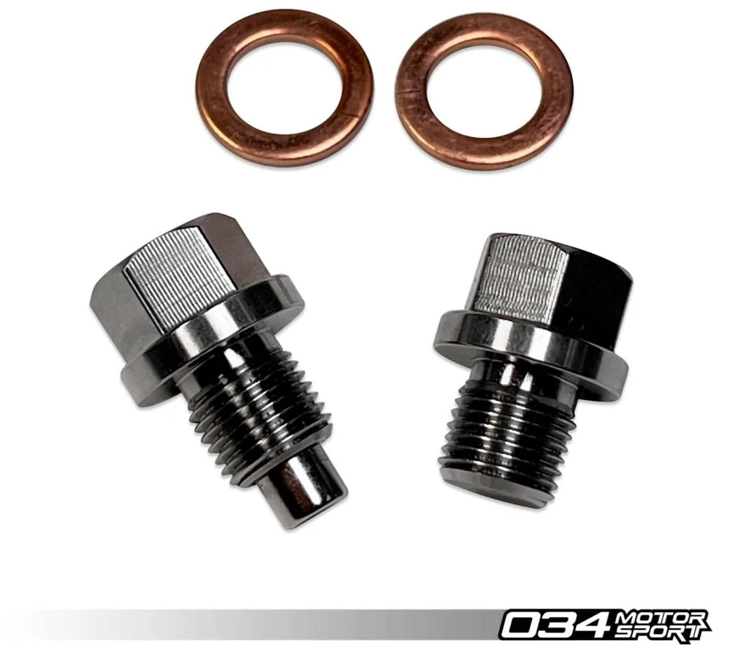 034-504-Z021 - 034Motorsport Rear Differential Magnetic Drain Plug Kit, Audi 8J/8P/8V/8V.5/8S/8Y Quattro Vehicles, VW Mk5/Mk6/Mk7/Mk7.5/Mk8 4Motion Vehicles