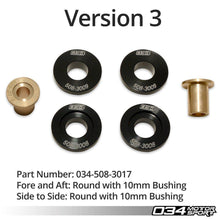 Load image into Gallery viewer, 034-508-3014 - 034Motorsport Billet Solid Manual Shifter Bushing Kit
