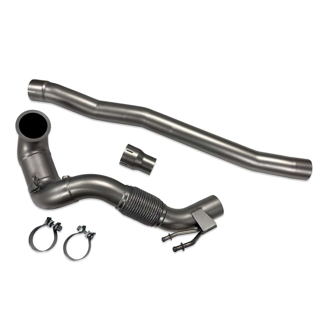 034-105-4041-AWD - 034Motorsport Cast Stainless Steel Performance Downpipe, Audi 8V S3/TT/TTS & Volkswagen Golf MK7 R (MQB)(AWD)