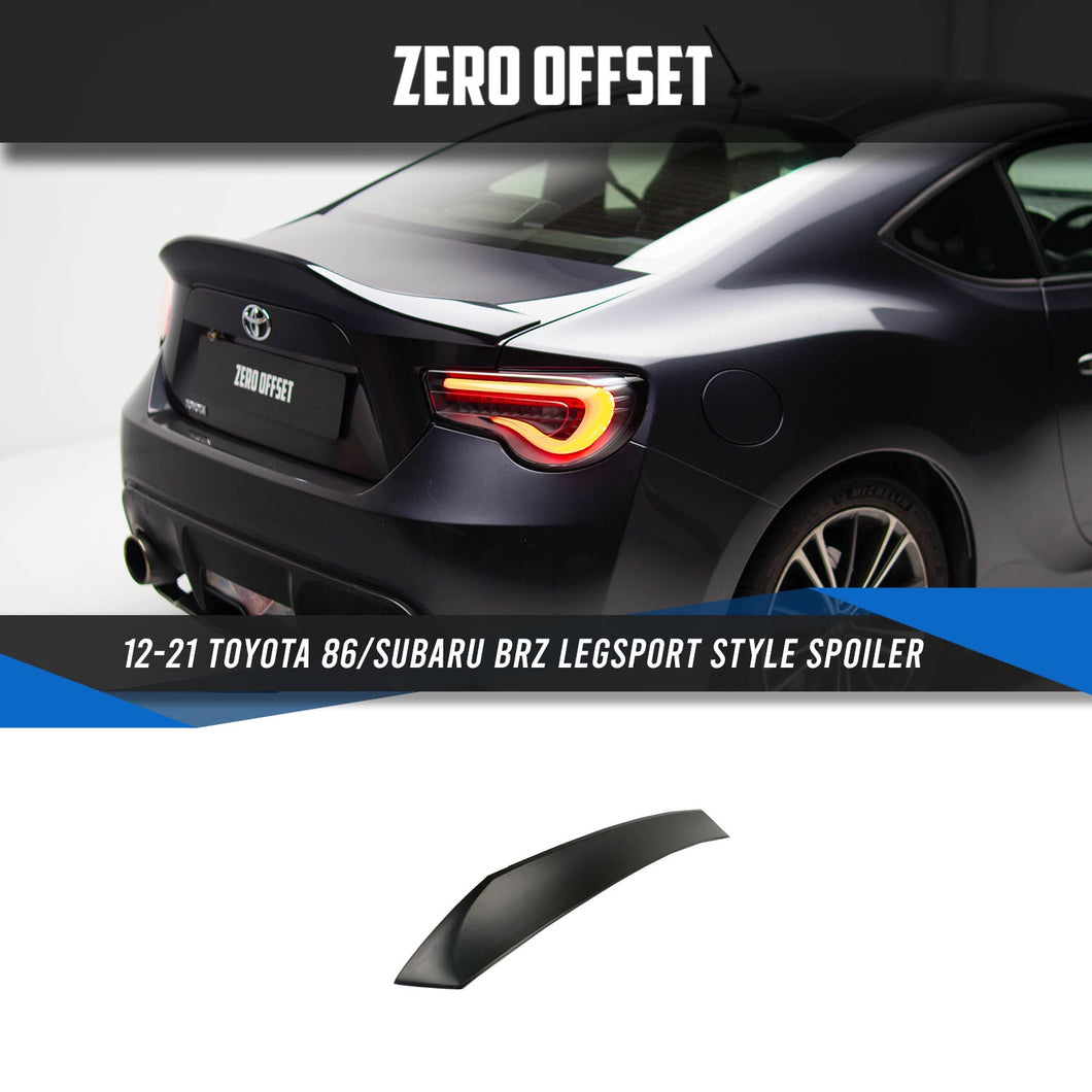 Legsport Style Spoiler for 12-21 Toyota 86 (ZN6)/Subaru BRZ (ZC6)