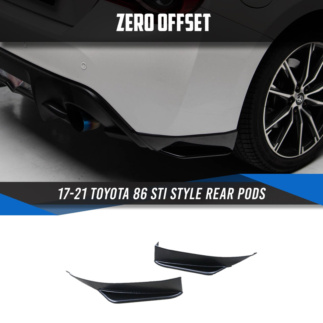 STI Style Rear Pods for 17-21 Toyota 86