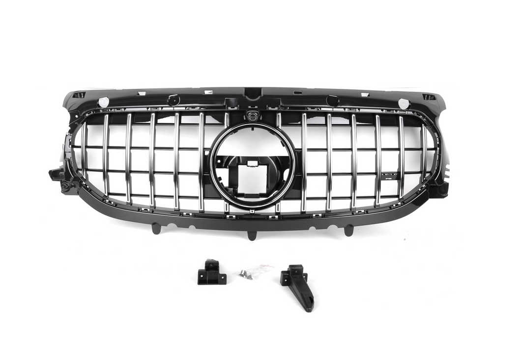 AMG Panamericana Style Grille for Mercedes GLA Class H247 20+ - Silver
