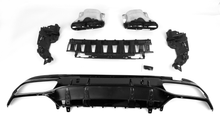 Load image into Gallery viewer, AMG Style Rear Diffuser &amp; Exhaust Tips for Mercedes C Class W205 Sedan / S205 Wagon 19-22
