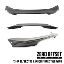 Load image into Gallery viewer, TRD Style Carbon Fibre Spoiler for 12-21 Toyota 86 (ZN6)/Subaru BRZ (ZC6)
