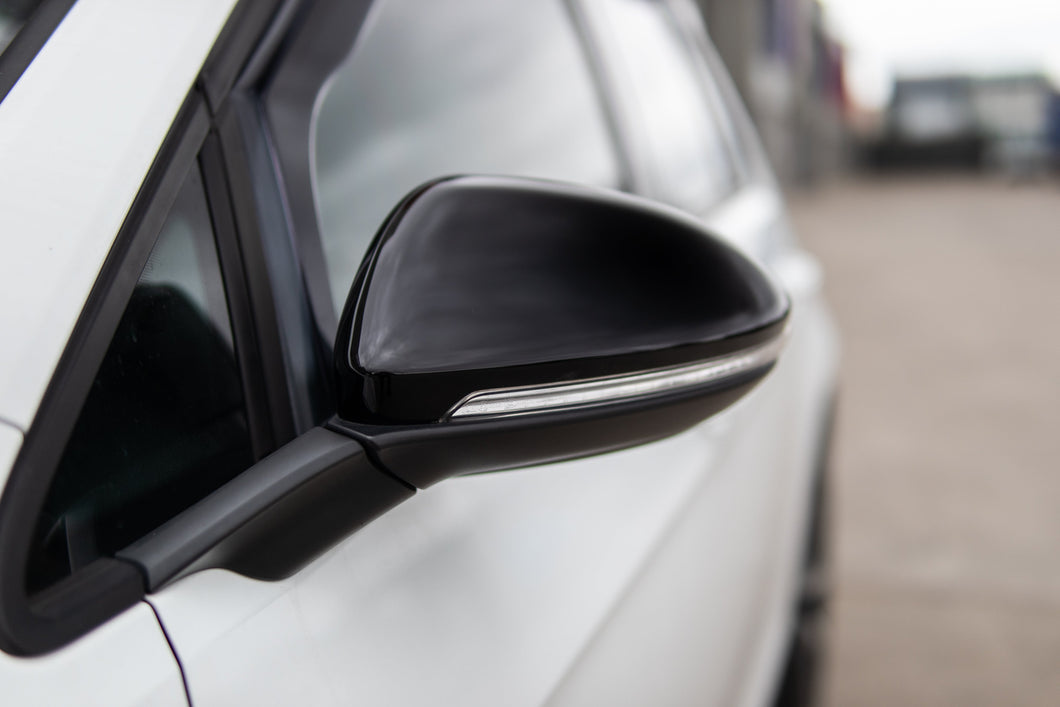 Gloss Black Mirror Caps for Volkswagen Golf (MK7) - 14-21