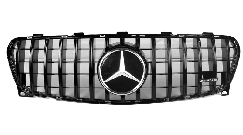 AMG Panamericana Style Grille for Mercedes GLA Class X156 17-19 - Black