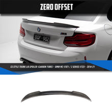 Load image into Gallery viewer, CS Style Trunk Lid Spoiler Carbon Fibre for BMW 2 Series M2 F22 F87 14-21
