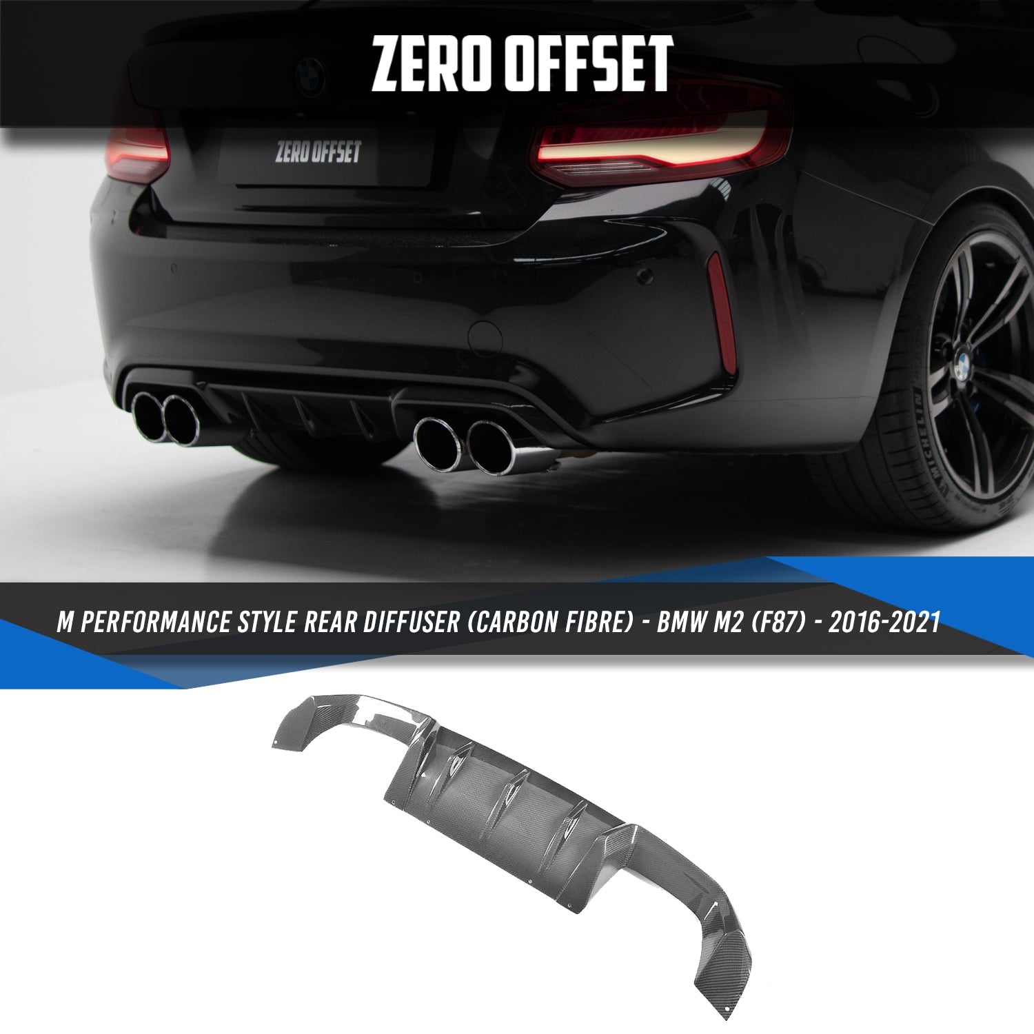 Load image into Gallery viewer, M Performance Style Rear Diffuser ...
