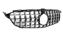 Load image into Gallery viewer, AMG Panamericana Style Grille for Mercedes C Class (AMG Line) C205/W205 19-22 - Silver
