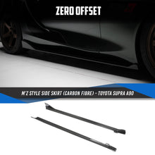 Load image into Gallery viewer, Toyota Supra (2019-2025) A90 M&#39;Z Style Carbon Fibre Side Skirts
