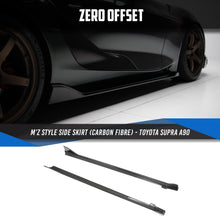 Load image into Gallery viewer, Toyota Supra (2019-2025) A90 M&#39;Z Style Carbon Fibre Side Skirts
