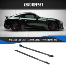Load image into Gallery viewer, Toyota Supra (2019-2025) A90 M&#39;Z Style Carbon Fibre Side Skirts
