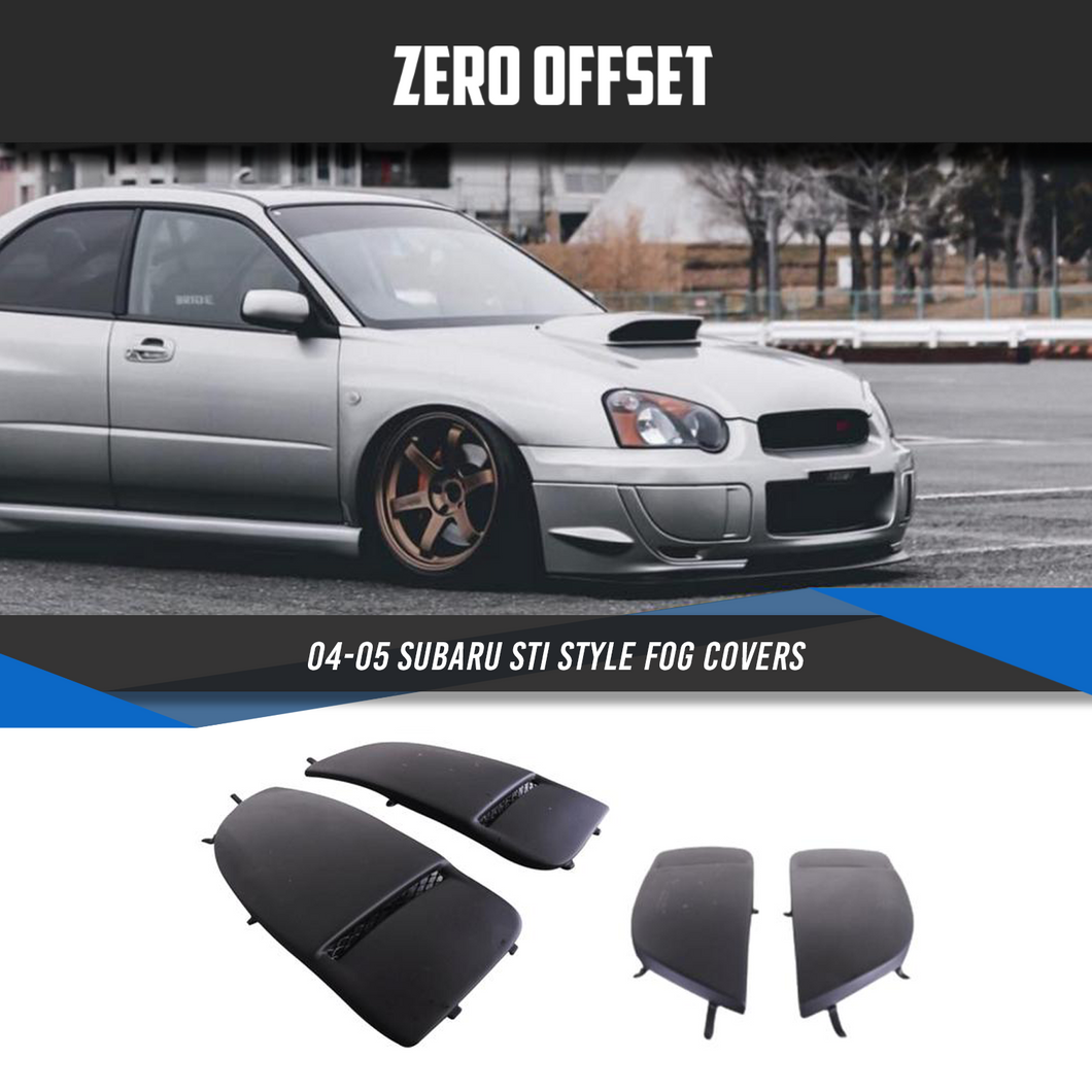 STI Style Fog Covers for 04-05 Subaru Impreza WRX