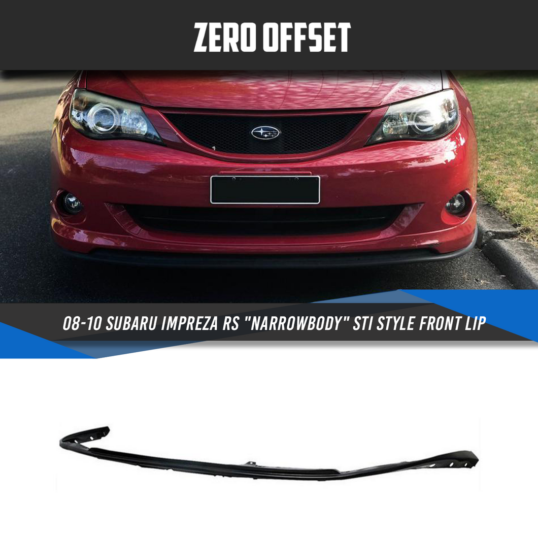 STI Style Front Lip for 08-10 Subaru Impreza RS (Narrowbody)