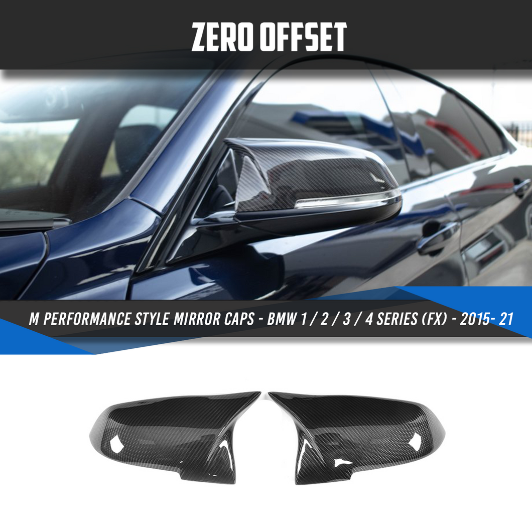 M Performance Style Carbon Fibre Mirror Caps for BMW 1/2/3/4 Series F20 F22 F23 F30 F32 F33 F36