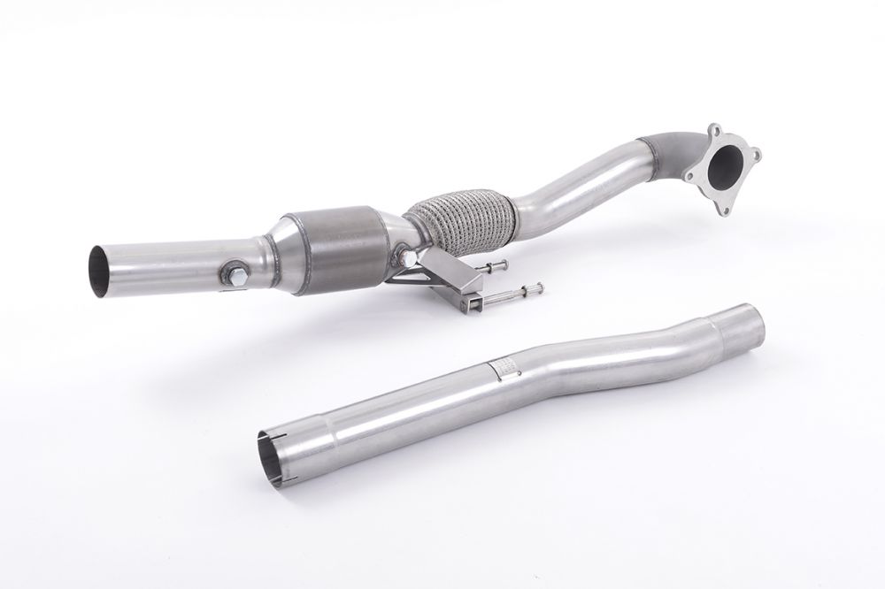 Audi S3 (2006-2012) 8P 2.0T Milltek Sport Large Bore Downpipe w/ Race Cat (For Milltek Sport Cat-back) - SSXAU200R