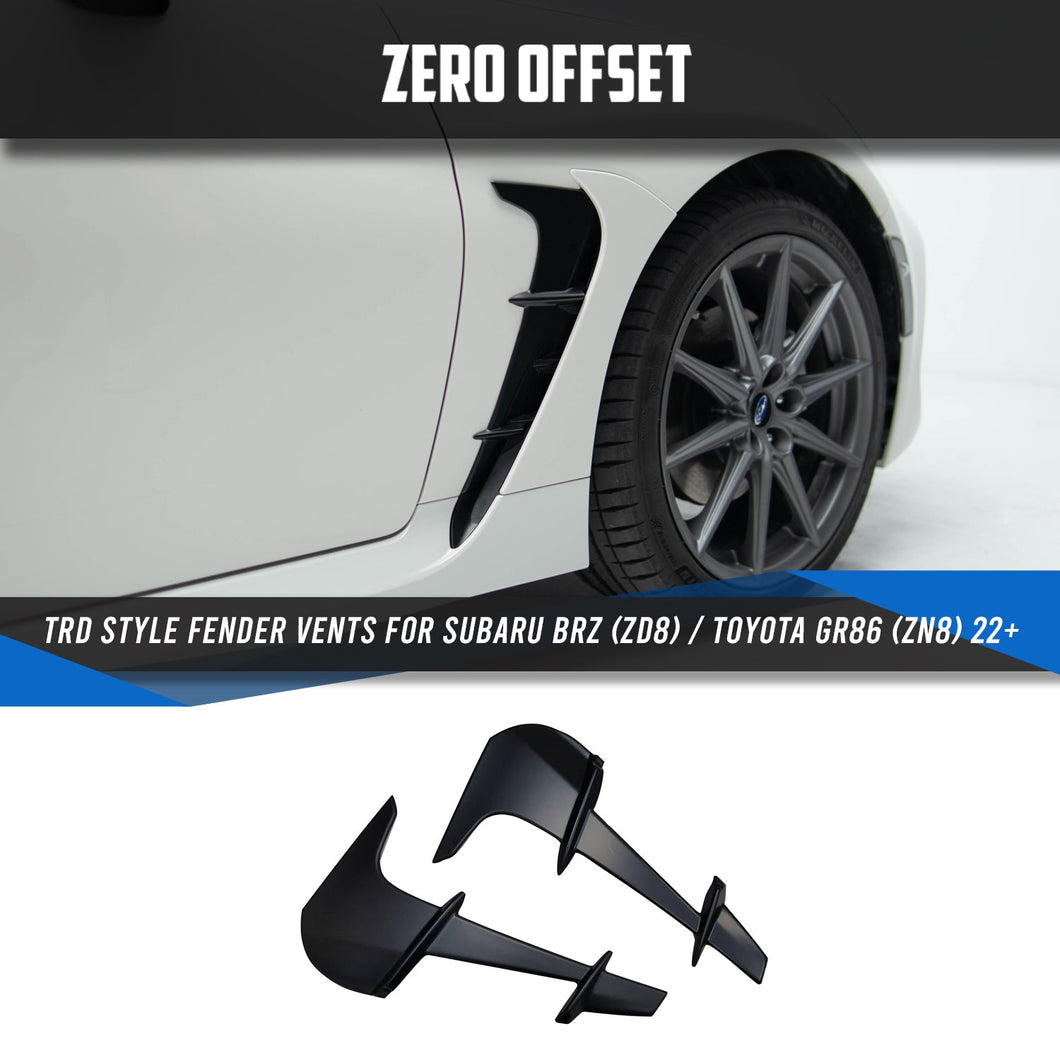 TRD Style Fender Vents for Subaru BRZ (ZD8) / Toyota GR86 (ZN8) 22+