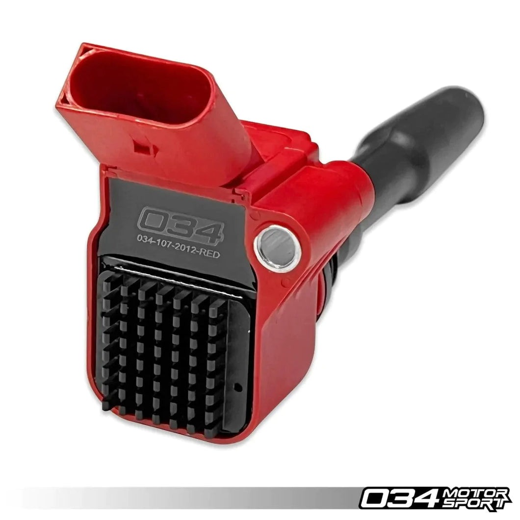 034 Motorsport - High Output Ignition Coil (8V/8Y/MK7/MK8/B9) - EA888.3 & EA839 - 034-107-2012-RED